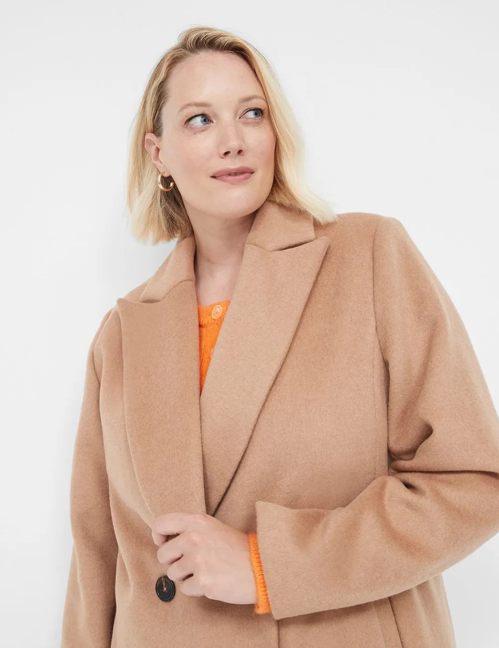Double-Breasted Wool Coat