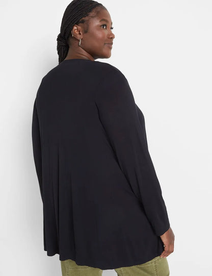 Classic Open-Front Fit & Flare Overpiece