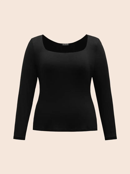 Supersoft Essentials Solid U Neck T-Shirt