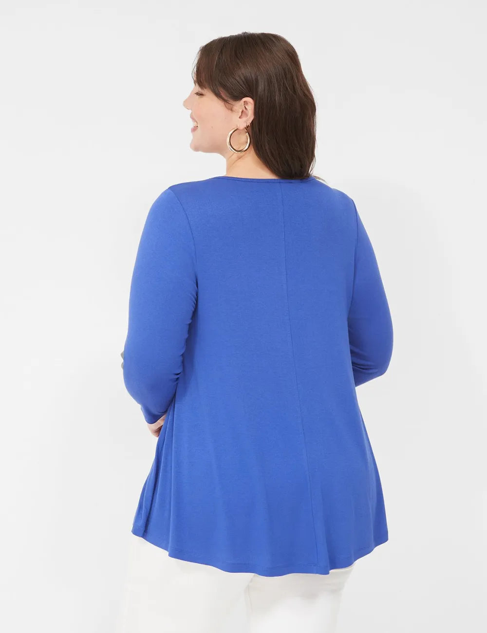 Swing 3/4-Sleeve Smocked Yoke Top