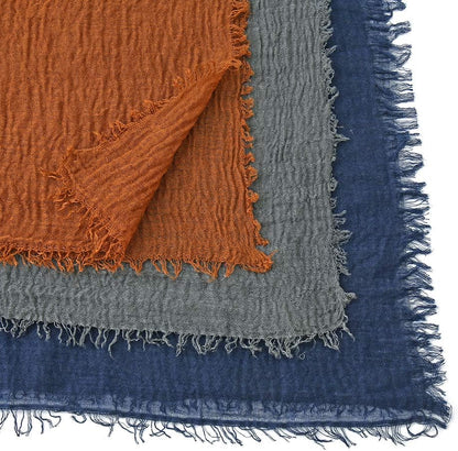Soft Cotton Hemp Scarf Wrap Long Hijab Scarves for Women
