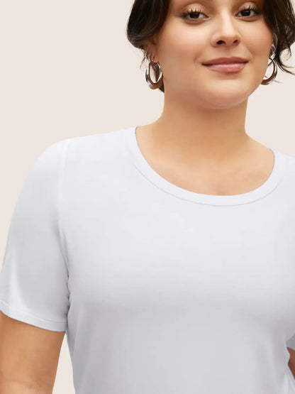 Supersoft Essentials Solid Basic Knit T-Shirt