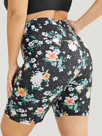 High Waist Pocket Side Swim Shorts