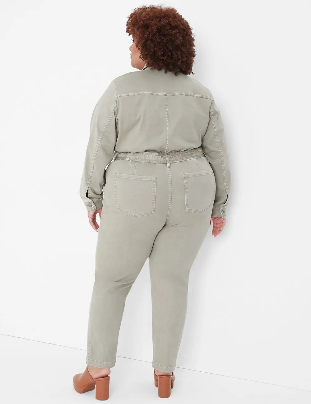 Denim Straight Leg Jumpsuit