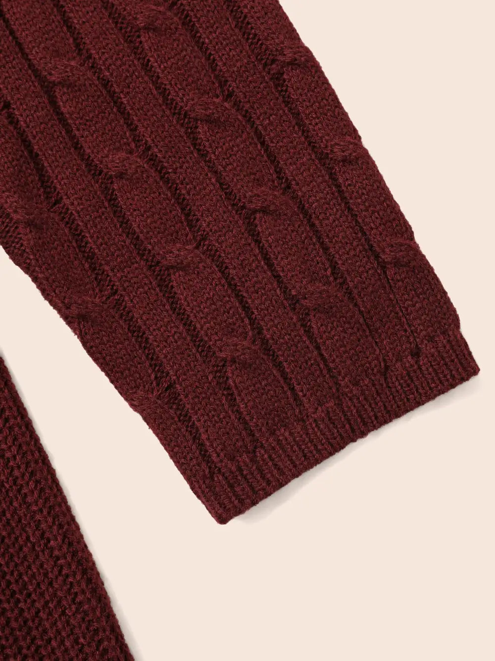 Cable Knit Fit-And-Flare Midi Sweater Dress