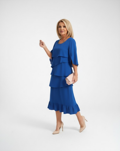 Luraya - Soft-Touch A-Line Midi Dress