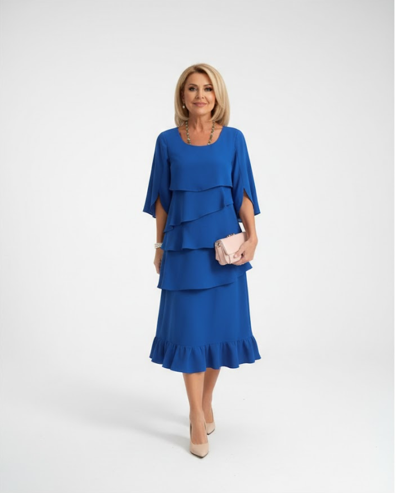 Luraya - Soft-Touch A-Line Midi Dress