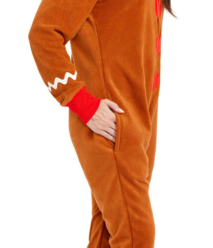 Women's Gingerbread Man Jumpsuit