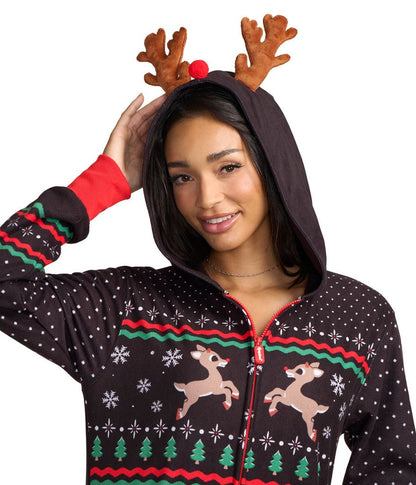 Women's Fair Isle Rudolph Jumpsuit