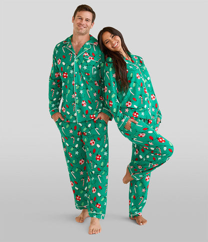 Women's Holly Jolly Lapel Pajama Set