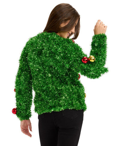 Women's Bristle Babe Ugly Christmas Cardigan Sweater