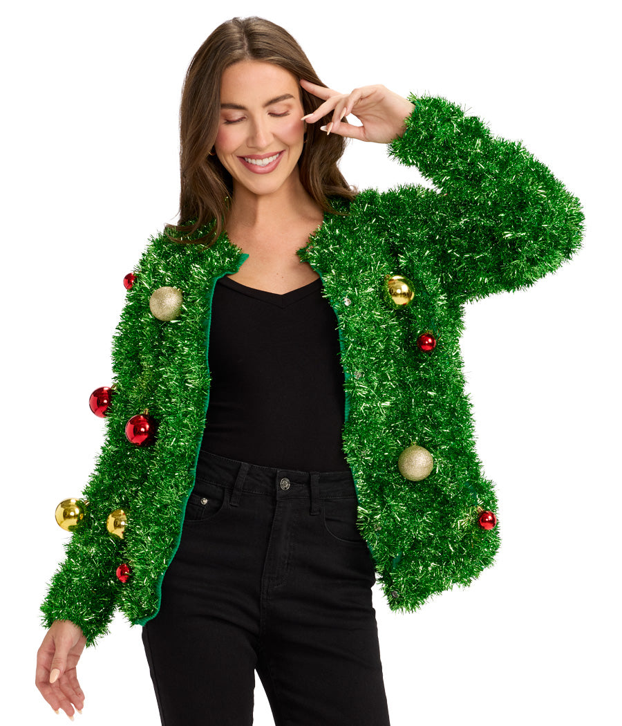 Women's Bristle Babe Ugly Christmas Cardigan Sweater