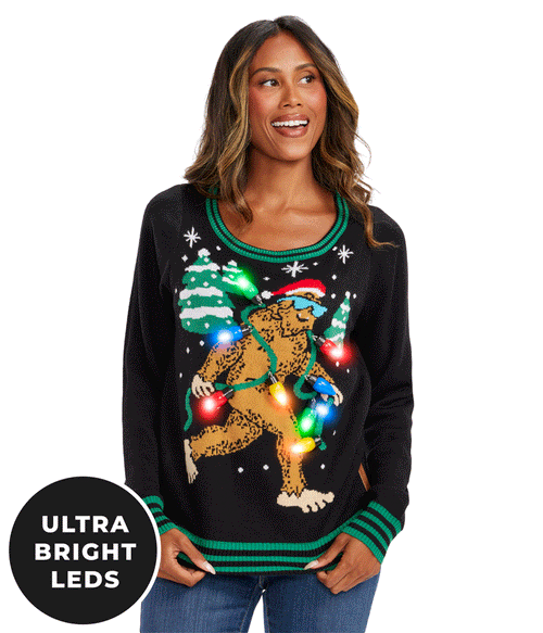 Women's Lit Legend Light Up Ugly Christmas Sweater