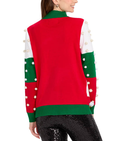 Women's Merry and Bright Turtleneck Christmas Sweater