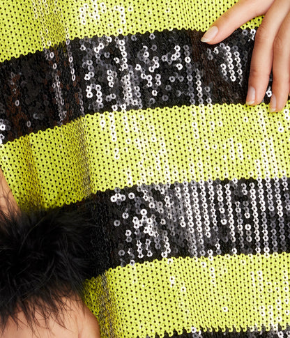 Sequined Bee Costume Dress