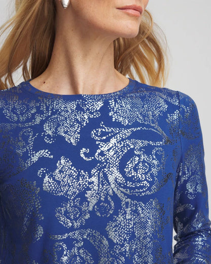 Touch of CoolTM Foil Swirl Layering Tee