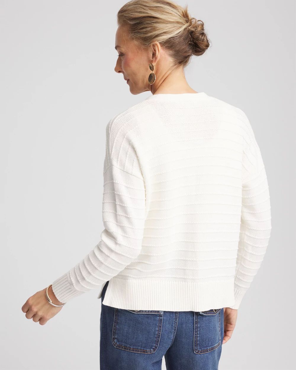 Relaxed-Fit V-Neck Cardigan