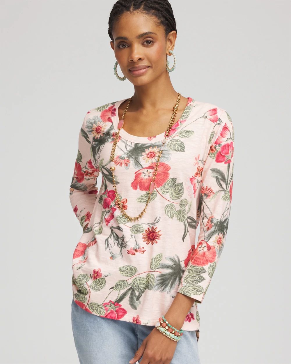 Garden Slub Scoop Neck Tee