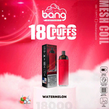 Bang Crown Bar 18000 Puffs 0% 2% 3% 5% Nicotine Leather Disposable Vape Pen