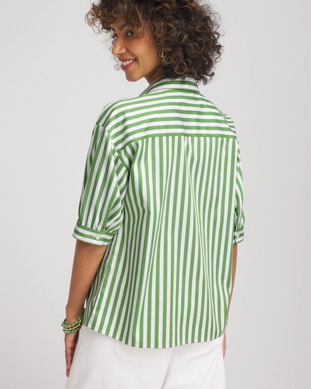 No IronTM Short Striped Shirt
