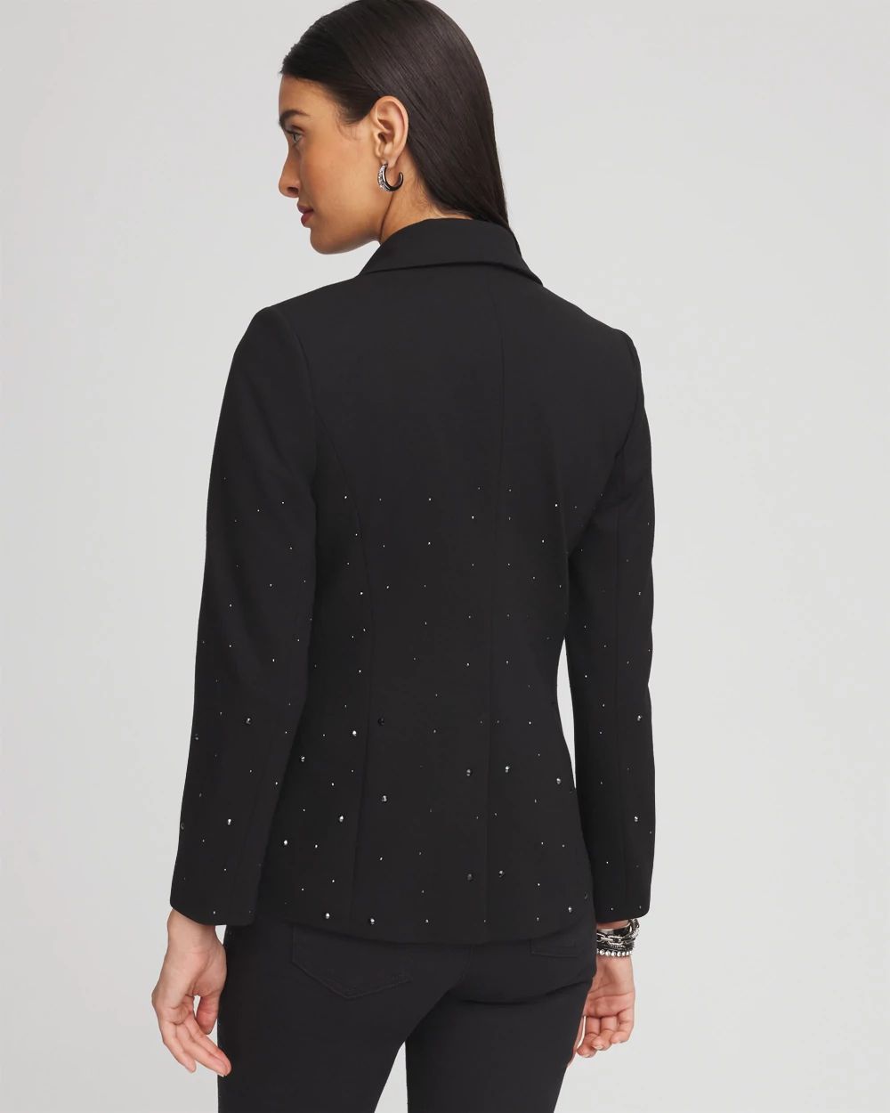 Rhinestone Embellished Blazer