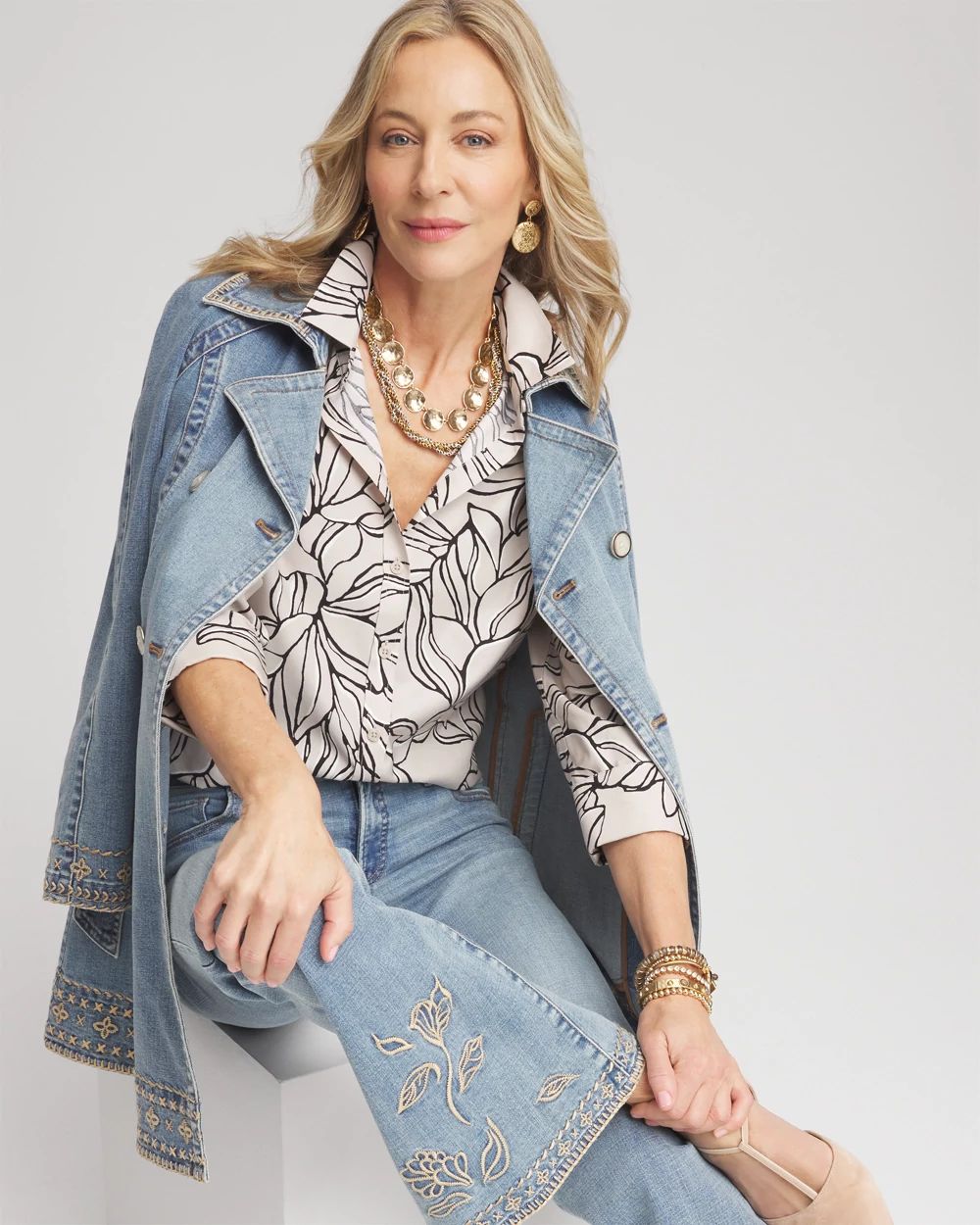No IronTM Sateen Oasis Shirt