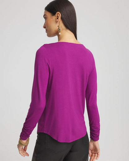 Cowl Neck Long Sleeve Tee