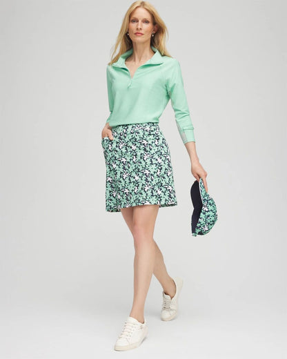Zenergy® UPF Leaf Print Skort