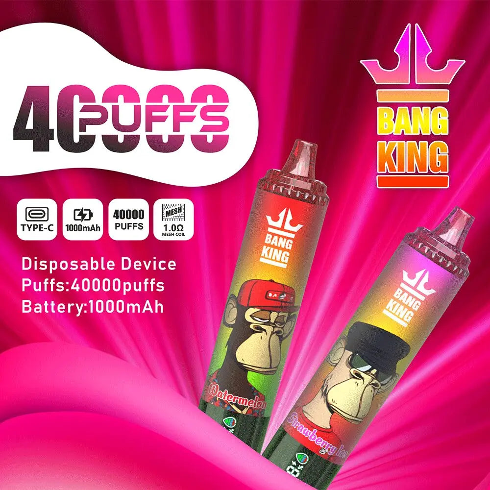 Bang King Tornado 40000 40K Puffs Original LED Display Edition Disposable Vape Pen