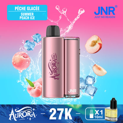 JNR Aurora 27K 27000 Puffs 2+10ml Replaceable Pod Kit Refillable Original Disposable Vape