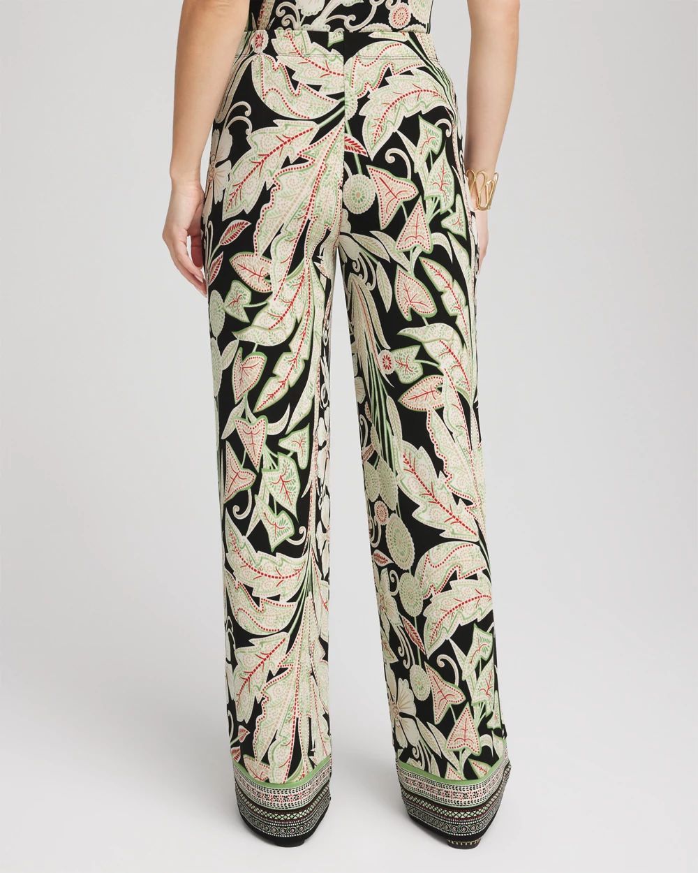 TravelersTM Island-Motif Palazzo Pants