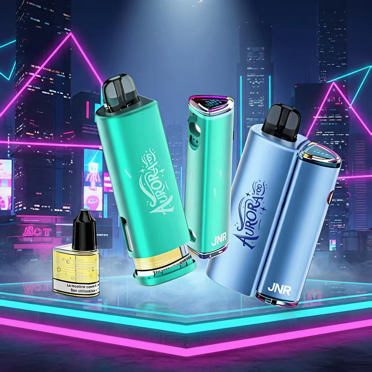 JNR Aurora 27K 27000 Puffs 2+10ml Replaceable Pod Kit Refillable Original Disposable Vape