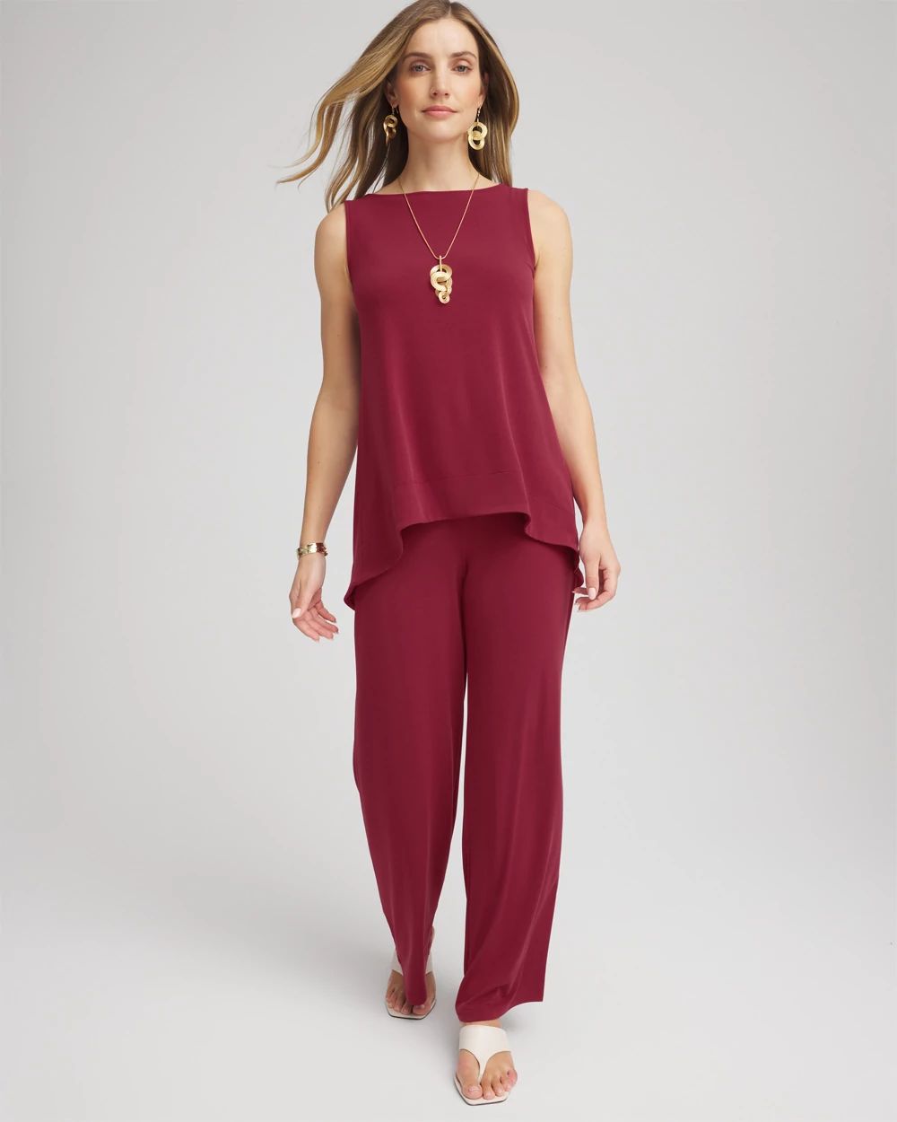 TravelersTM Knit High-Low Hem Top
