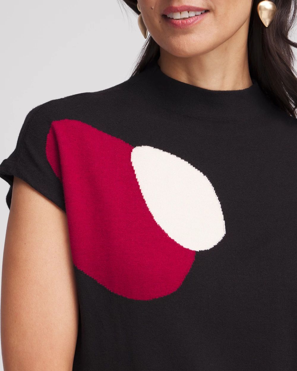 Mock Neck Pullover Sweater