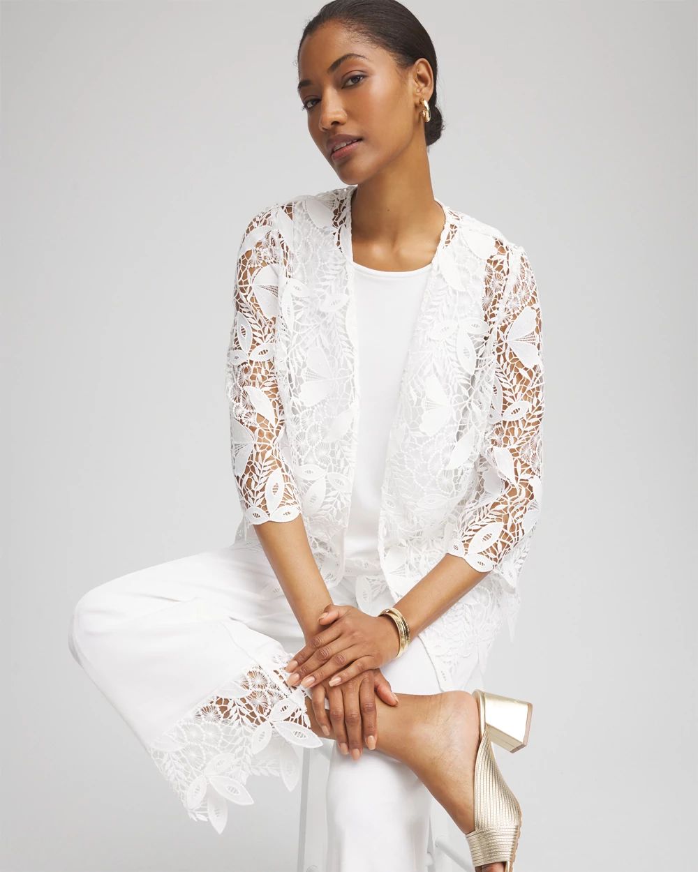 TravelersTM Collection Lace Jacket