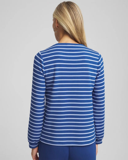 Zenergy® Scuba Striped Top