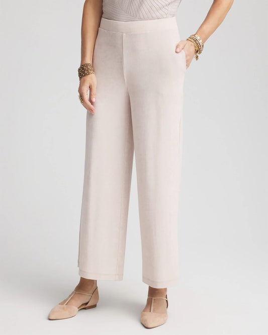 TravelersTM Wide Leg Pocket Cropped Pants