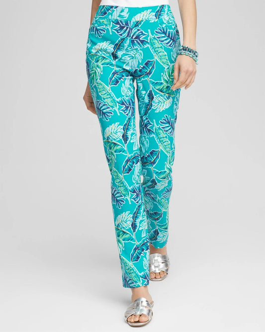 BrigitteTM Tropical  Slim Leg Pants