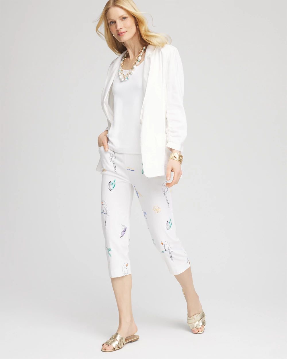 BrigitteTM Island Pull-On Capri Pants