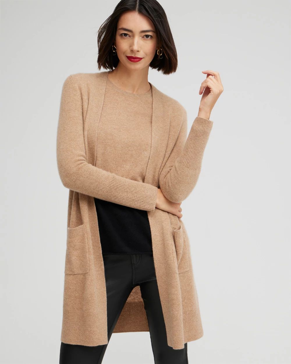 Cashmere Duster Cardigan Sweater