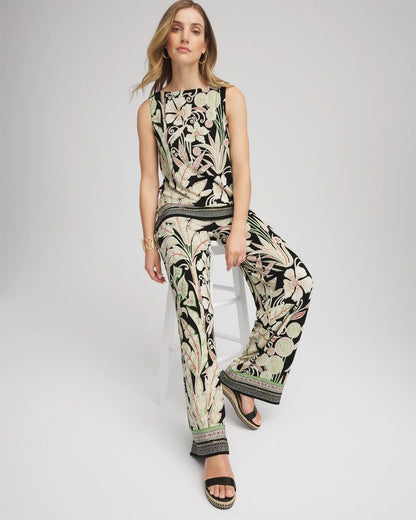 TravelersTM Island-Motif Palazzo Pants
