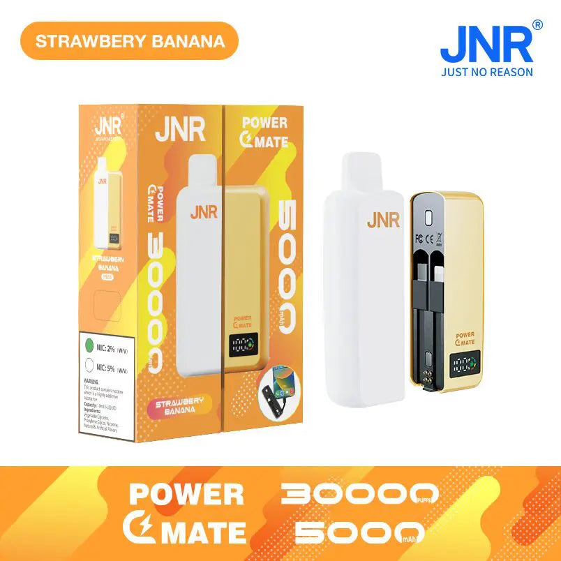 JNR Power Mate 30000 Puffs Smart Screen 5000mAh Power Bank Disposable Vape