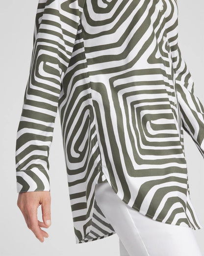 No IronTM Stretch Abstract Print Tunic