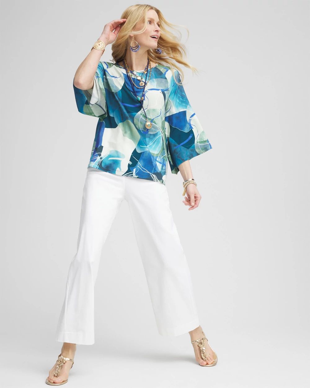 BrigitteTM Wide Leg Cropped Pants