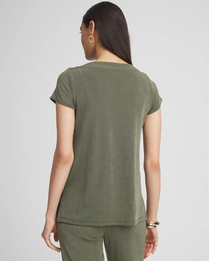 TravelersTM Lace Up Top