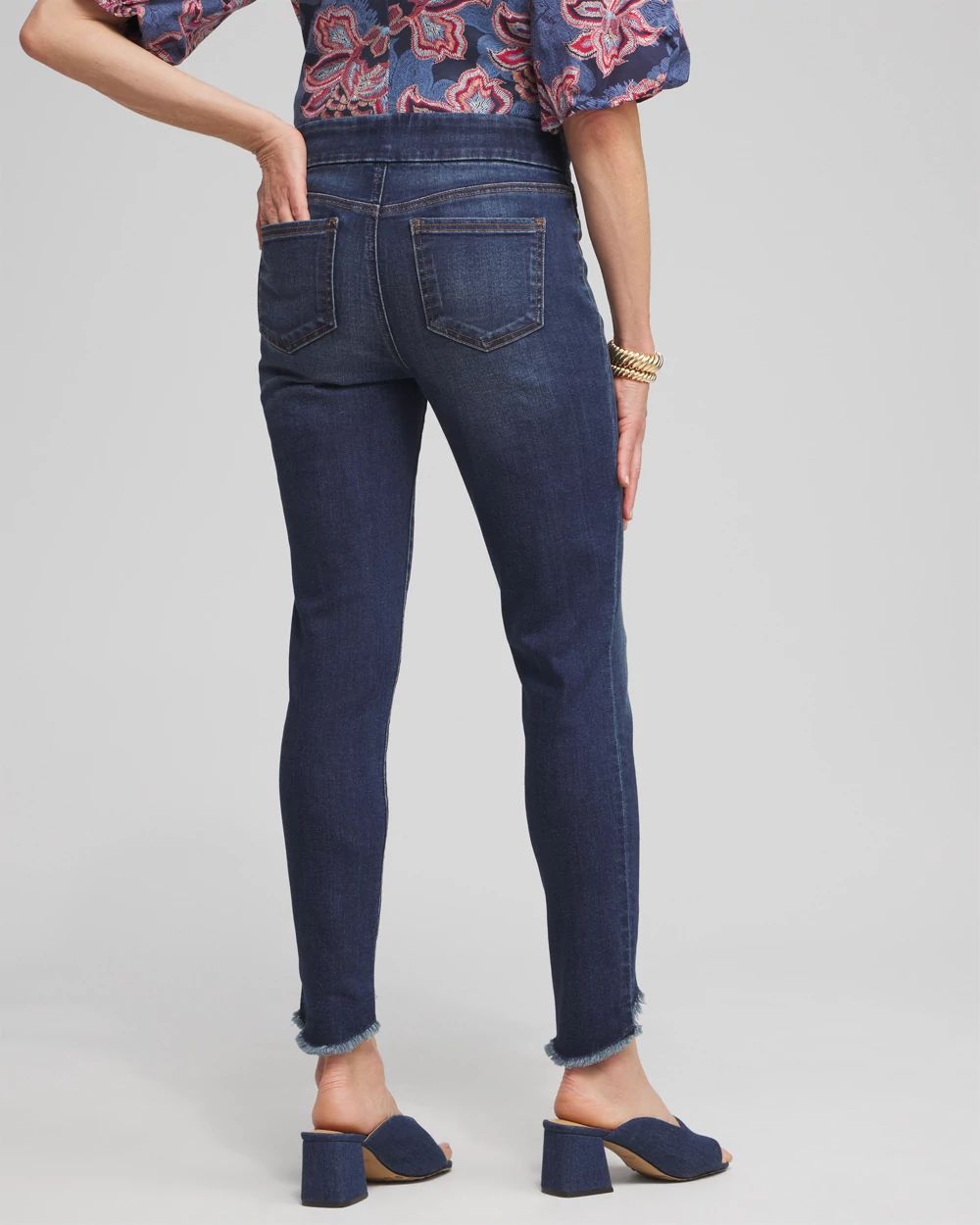 Tulip Hem Pull-on Ankle Jeggings