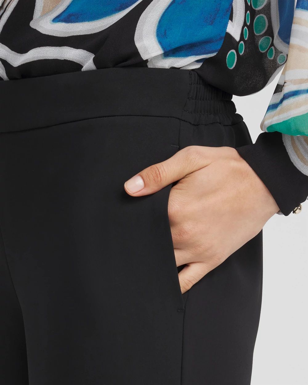 Pull-on Wide Leg Pants