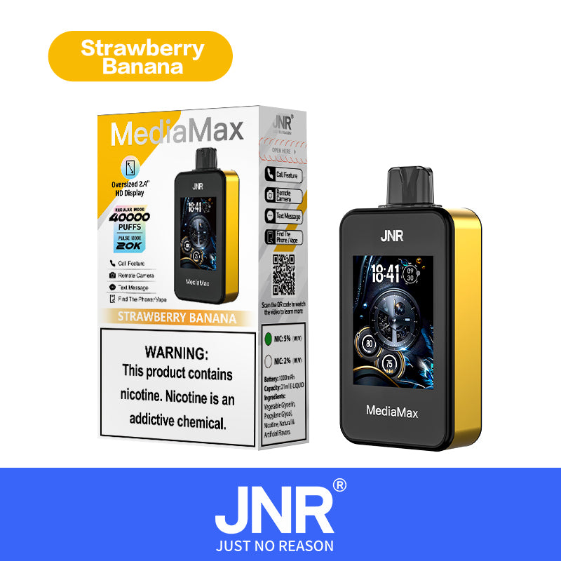 JNR Media Max 40000 40K Puffs Original Intelligent Disposable Vape