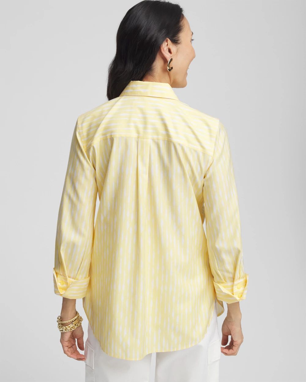 No IronTM Golden Striped Shirt