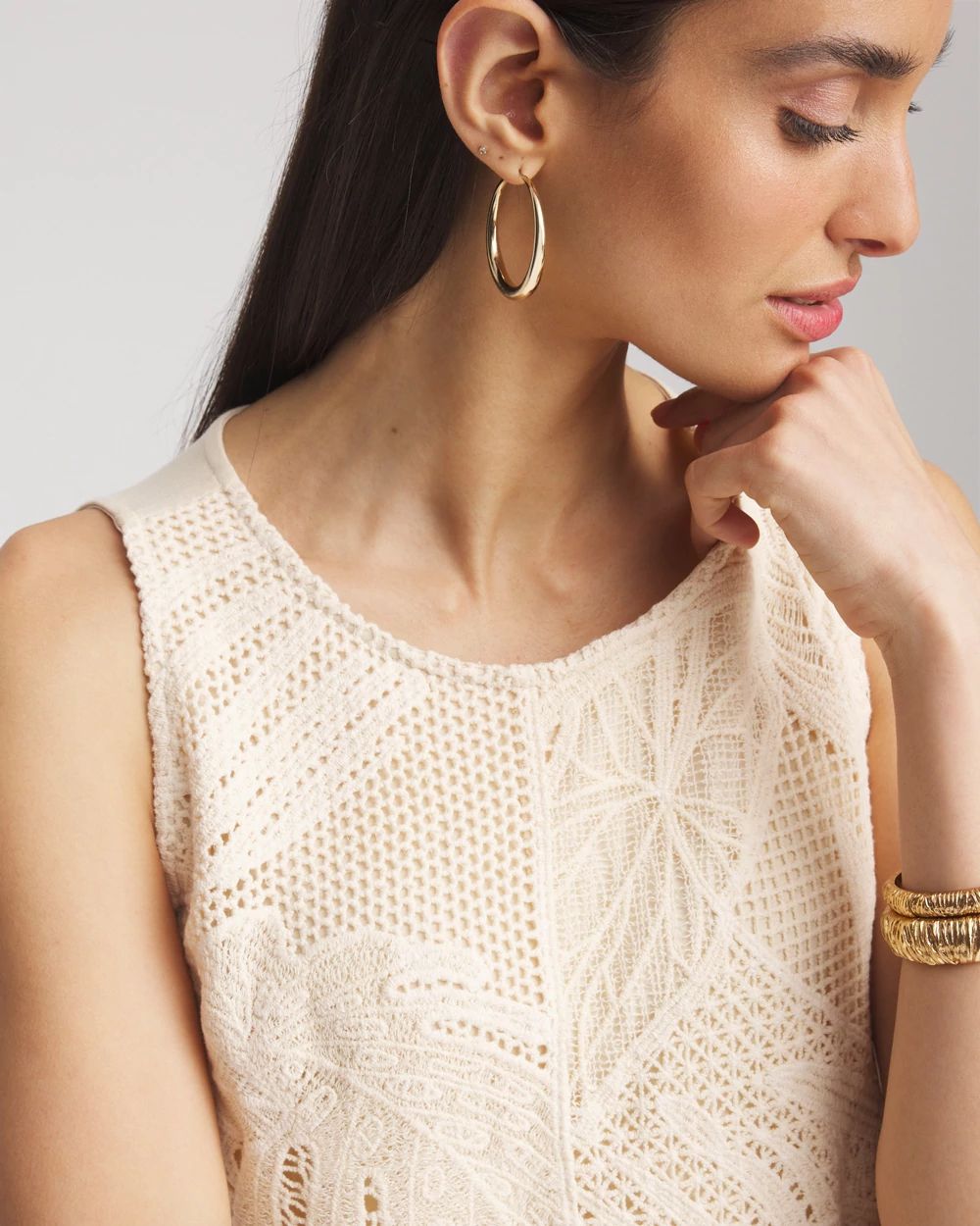 Island Crochet Lace Tank